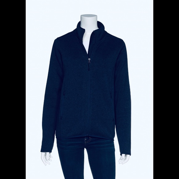 🌟 Ladies Full Zip Algonquin Fleece Jacket-Navy - Picture 1 of 3